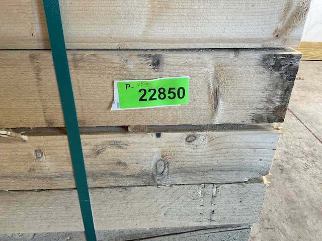 Vuren paal 300x9.8x9.8 cm (25x) - afbeelding 6 van  6