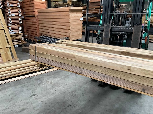 Vuren paal geïmpregneerd - 180x6,6x6,6 cm (30x) - afbeelding 2 van  6