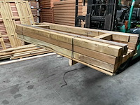 Vuren paal geïmpregneerd - 210x8,8x8,8 cm (18x) - afbeelding 2 van  7