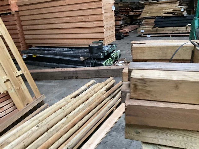 Vuren paal geïmpregneerd - 210x8,8x8,8 cm (18x) - afbeelding 4 van  7