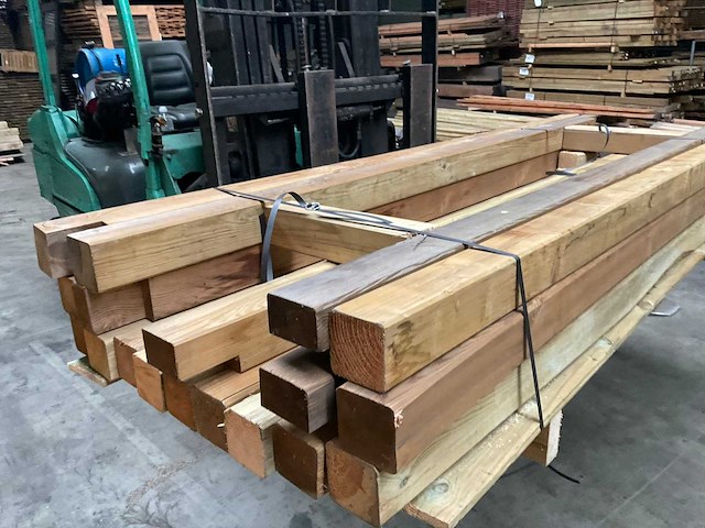 Vuren paal geïmpregneerd - 210x8,8x8,8 cm (18x) - afbeelding 5 van  7