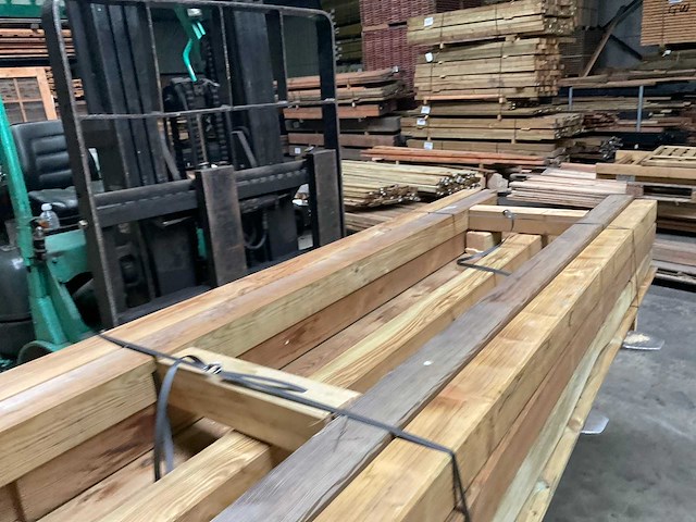 Vuren paal geïmpregneerd - 210x8,8x8,8 cm (18x) - afbeelding 6 van  7