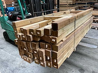 Vuren paal geïmpregneerd - 240x8,8x8,8 cm (24x) - afbeelding 5 van  7