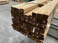 Vuren paal geïmpregneerd - 270x8,8x8,8 cm (20x) - afbeelding 1 van  9