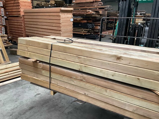 Vuren paal geïmpregneerd - 270x8,8x8,8 cm (20x) - afbeelding 3 van  9