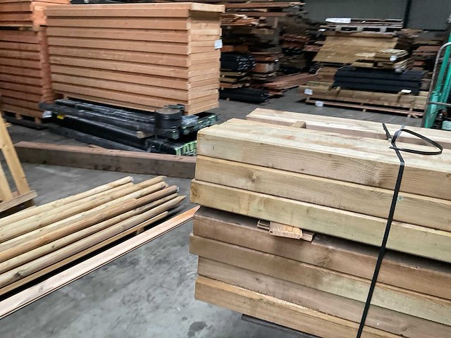 Vuren paal geïmpregneerd - 270x8,8x8,8 cm (20x) - afbeelding 5 van  10