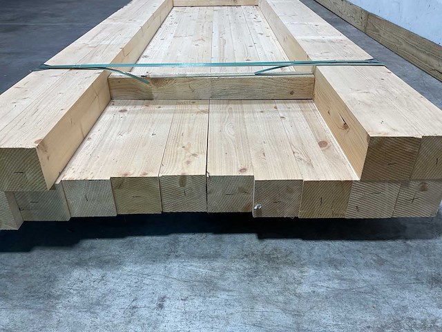 Vuren paal gelamineerd - 450x9,1x9,1 cm (14x) - afbeelding 6 van  8