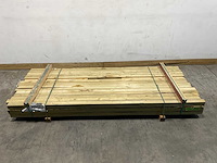 Vuren paal geschaafd - 270x7x7 cm (79x) - afbeelding 2 van  6