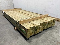 Vuren paal geschaafd - 270x7x7 cm (79x) - afbeelding 4 van  6