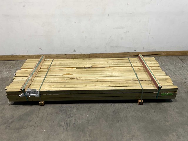 Vuren paal geschaafd - 270x7x7 cm (79x) - afbeelding 2 van  8