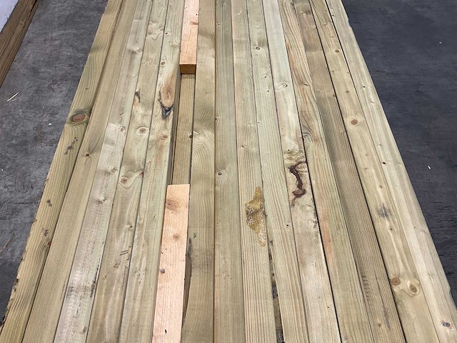 Vuren paal geschaafd - 270x7x7 cm (79x) - afbeelding 3 van  8