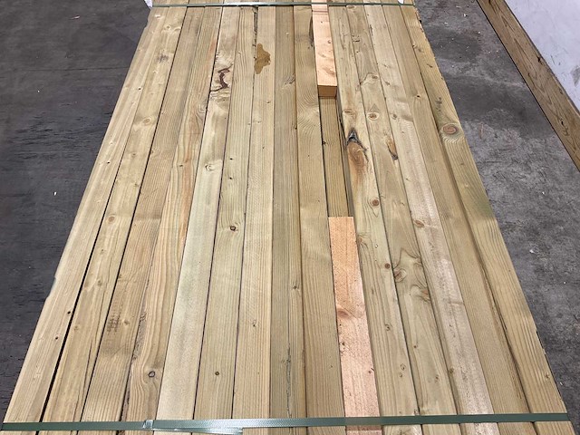 Vuren paal geschaafd - 270x7x7 cm (79x) - afbeelding 4 van  8