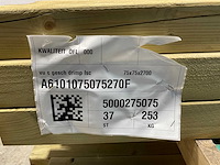 Vuren paal geschaafd - 270x7x7 cm (79x) - afbeelding 3 van  3