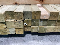 Vuren paal geschaafd - 270x7x7 cm (79x) - afbeelding 6 van  8
