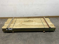 Vuren paal geschaafd - 270x7x7 cm (79x) - afbeelding 2 van  8