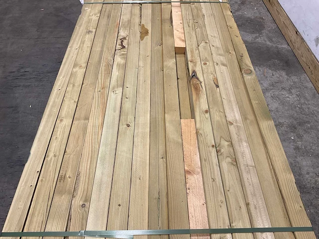 Vuren paal geschaafd - 270x7x7 cm (79x) - afbeelding 4 van  8