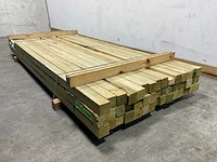 Vuren paal geschaafd - 270x7x7 cm (79x) - afbeelding 5 van  8