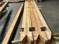 Vuren paal geschaafd - 276x14x14 cm (5x) - afbeelding 7 van  9