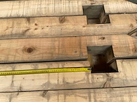 Vuren paal geschaafd - 276x14x14 cm (5x) - afbeelding 8 van  9