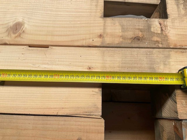 Vuren paal geschaafd - 276x14x14 cm (5x) - afbeelding 9 van  9