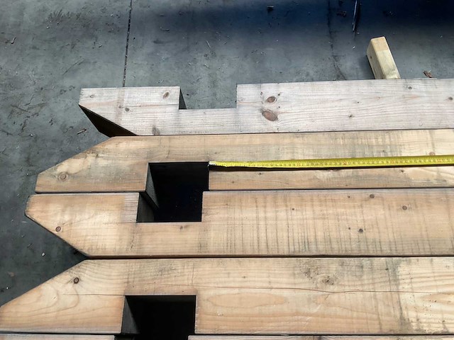 Vuren paal geschaafd - 370x14x14 cm (6x) - afbeelding 4 van  14