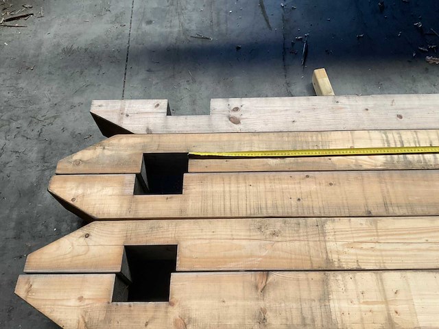 Vuren paal geschaafd - 370x14x14 cm (6x) - afbeelding 5 van  14