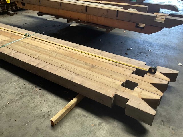 Vuren paal geschaafd - 370x14x14 cm (6x) - afbeelding 7 van  14
