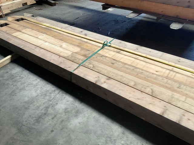 Vuren paal geschaafd - 370x14x14 cm (6x) - afbeelding 9 van  14