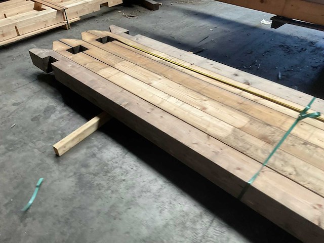 Vuren paal geschaafd - 370x14x14 cm (6x) - afbeelding 10 van  14