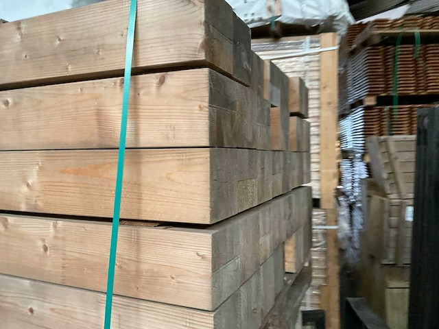 Vuren paal geschaafd - 80x13x13 cm (38x) - afbeelding 7 van  7