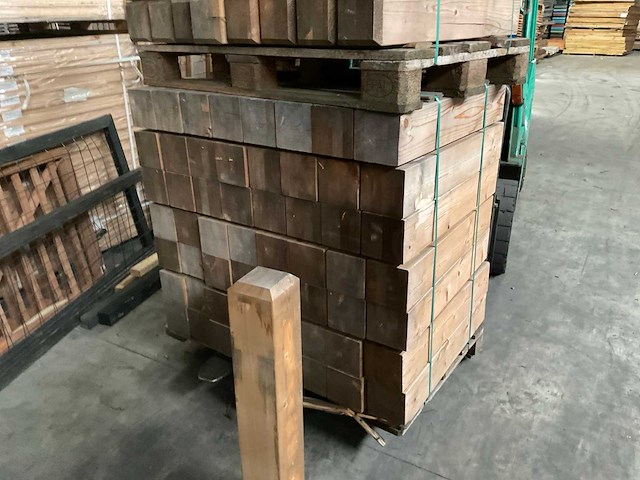 Vuren paal geschaafd - 80x13x13 cm (56x) - afbeelding 2 van  7