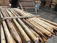 Vuren paal rond, geïmpregneerd en gepunt - 250x6x6 cm (66x) - afbeelding 2 van  12