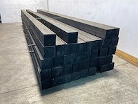 Vuren paal verlijmd geschaafd 500x12x12 cm (15x) - afbeelding 1 van  2