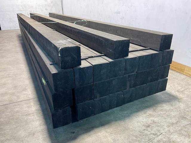 Vuren paal verlijmd geschaafd 500x14x14 cm (10x) - afbeelding 2 van  6