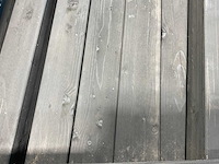 Vuren paal verlijmd zwart 300x12x12 cm (13x) - afbeelding 4 van  7
