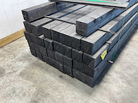 Vuren paal verlijmd zwart 300x12x12 cm (13x) - afbeelding 5 van  7