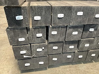 Vuren paal verlijmd zwart 300x12x12 cm (13x) - afbeelding 6 van  7