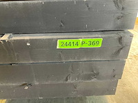 Vuren paal verlijmd zwart 300x12x12 cm (13x) - afbeelding 7 van  7