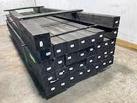 Vuren paal verlijmd zwart 300x12x12 cm (13x) - afbeelding 3 van  7