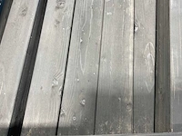 Vuren paal verlijmd zwart 300x12x12 cm (13x) - afbeelding 4 van  7