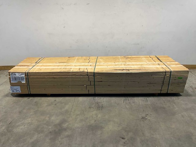 Vuren panlat geschaafd - 360x3,8x1,1 cm (250x) - afbeelding 2 van  6
