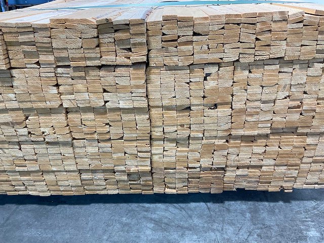 Vuren panlat geschaafd - 360x3,8x1,1 cm (250x) - afbeelding 5 van  6