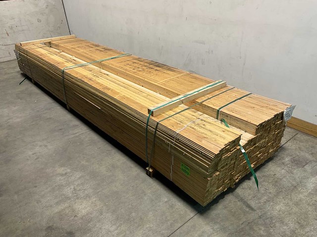 Vuren panlat geschaafd - 450x3,5x0,9 cm (600x) - afbeelding 1 van  9