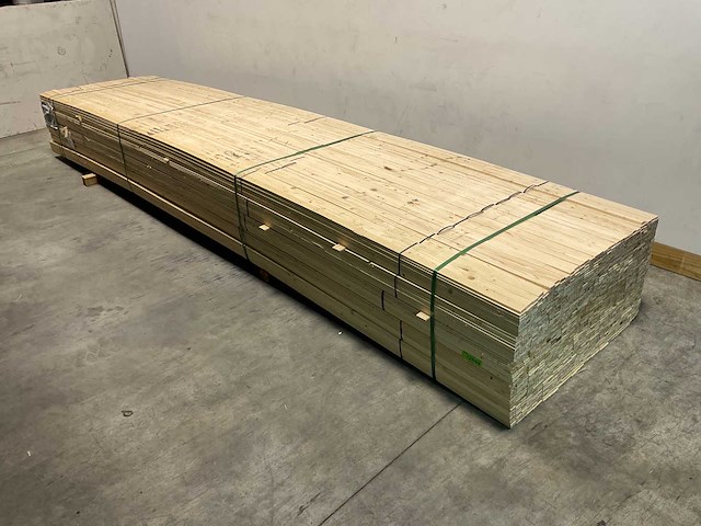 Vuren panlat geschaafd - 480x3,8x1,1 cm (450x) - afbeelding 3 van  5