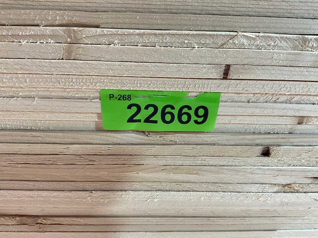 Vuren panlat geschaafd - 480x3,8x1,1 cm (450x) - afbeelding 5 van  5