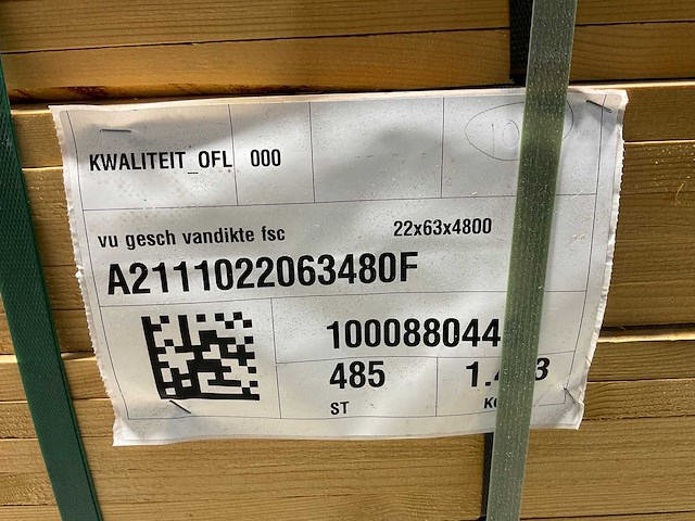 Vuren panlat geschaafd - 480x5,8x2,2 cm (200x) - afbeelding 8 van  8