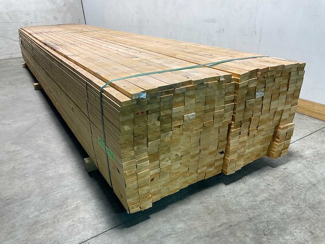 Vuren panlat geschaafd - 480x5,8x2,2 cm (200x) - afbeelding 3 van  4