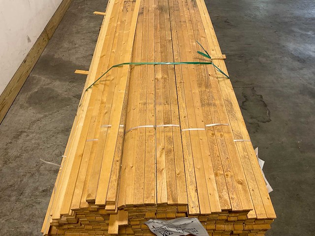 Vuren panlat geschaafd 450x3,8x1,1 cm (1103x) - afbeelding 3 van  7