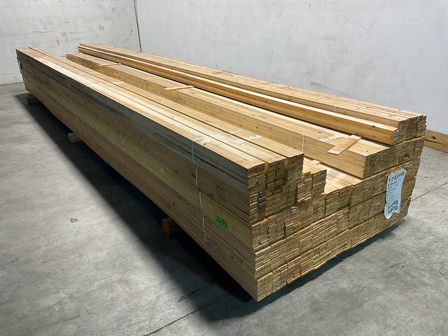 Vuren panlat geschaafd 480x3,5x1 cm (600x) - afbeelding 3 van  5