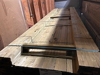 Vuren panlatten groen geïmpregneerd 3900x36x21mm (600x) - afbeelding 1 van  3